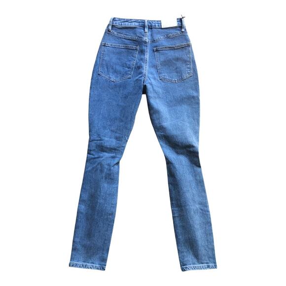 WeWoreWhat NWT The Danielle High Rise Straight Jean in Spring St Hole, 25 - Picture 2 of 16